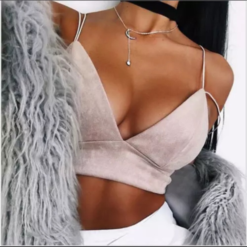 New! Pink Crop Camisole - Picture 4 of 4